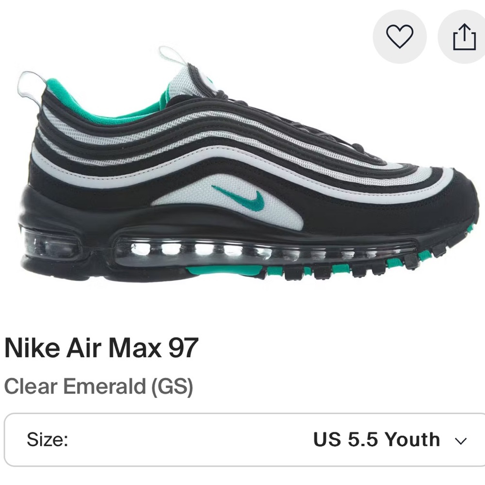 Nike Air Max 97 Size 5.5 Youth